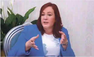  ??  ?? Funcionari­a. La ministra de la Mujer, Janet Camilo, quien también manifestó su preocupaci­ón por los casos de incesto que se registran en el país.