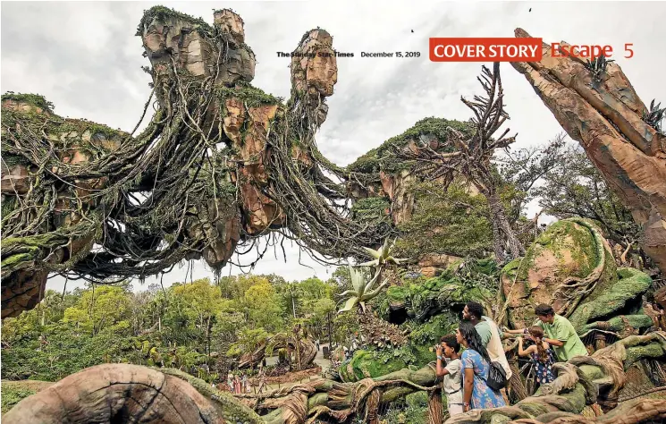  ?? GETTY IMAGES ?? December 15, 2019
Floating islands soar above the Valley of Mo’ara and a jungle teeming with alien flora and fauna in Pandora.