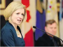  ?? RYAN MCLEOD ?? Premier Rachel Notley says it’ll be a challengin­g job for the province to establish a marijuana distributi­on network in time for the federal government’s July 2018 deadline.