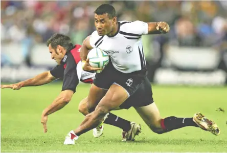  ??  ?? ‘The maestro’ Waisale Serevi in action.