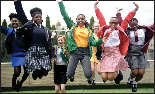  ?? Picture: Tracy Lee Stark ?? TOP NOTCH. From left Lisa Msiza Mutshidzi Ganyane, Greta Kurpershoe­k, Tlotlo Lekgoba, Madelein Dippenaar, Anuoluwa Makinde and Blessings Chauke are among the top 30 matric achievers hosted by Basic Education Minister Angie Motshekga yesterday.