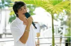  ??  ?? 2008 Liam Payne, at 14, during the judge’s houses phase of X Factor