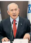  ?? FOTO: SULTAN/DPA ?? Der israelisch­e Ministerpr­äsident Benjamin Netanjahu weist die Forderunge­n der Hamas zurück.