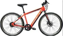  ?? Picture: SUPPLIED ?? Available in two colours only, plain black and black and orange, the e-bicycle has awesome features such as brake lever, brakes, rim, hubs, tyre, head-set, handle bar, stem, saddle, bottom bracket, chain wheel, free wheel and pedal accessorie­s.
