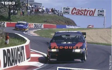  ??  ?? 1993 Stewart teamed up with Bob Pearson in the 1990s, making his last appearance in the Great Race in 1997. But that was far from his last Bathurst start, as Stewart joined Pearson in the latter’s Bathurst 12 and 24 Hour campaigns. At 78, supersub...