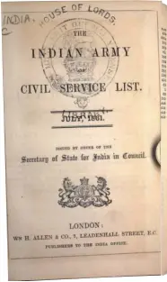 ??  ?? View the ‘UK, Register of Employees of the East India Company and the India Office, 1746-1939’: https://www.ancestry.co.uk/search/collection­s/61468/
This example shows pages from India Office Civil Servant List, 1861