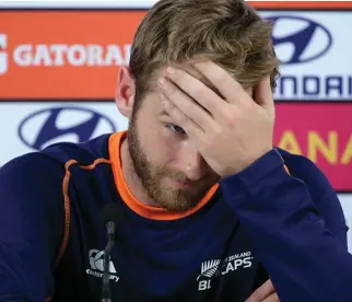  ??  ?? The defeat to India was a ‘head in the hands’ moment for Kane Williamson. (AFP)
