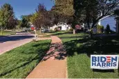  ?? Julie Carr Smyth / Associated Press ?? Signs in support of President Donald Trump and other Republican candidates, left, and a Biden for president sign, right, sit on lawns of various homes in suburban Dublin, Ohio, last week.