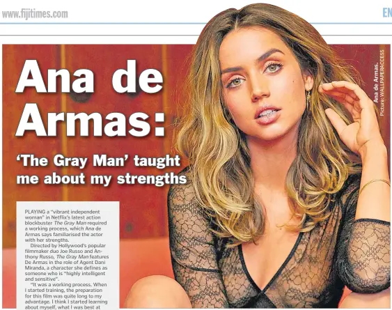 The Gray Man' Taught Me About My Strengths: Ana de Armas