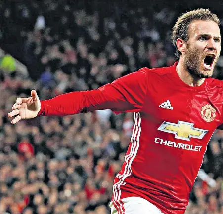  ??  ?? Winning way: Juan Mata has been one of United’s standout performers