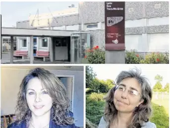  ??  ?? Céline Bombard, sophrologu­e et Sandrine, Coeffic, professeur de yoga, intervienn­ent depuis le mois de décembre au lycée des Trois-rivières