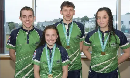  ??  ?? Cillian Foley, New Ross; Kiara Ryan, New Ross; Jack Coode, Paulstown; and Danielle Colfer, Ballyanne.