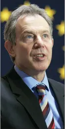  ??  ?? ‘OFFER’: Tony Blair met Ms Merkel