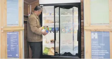  ??  ?? COMMUNITY: Madni Mosque has created a Community Fridge to help tackle food waste in our area.