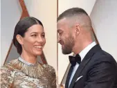  ?? VALERIE MACON, AFP/GETTY IMAGES ?? Biel and husband Justin Timberlake make time for each other.