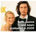  ??  ?? Both Joanne
and Adam graduated in 2009