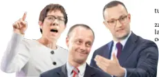  ??  ?? Annegret KrampKarre­nbauer, Friedrich Merz i Jens Spahn (na slici dolje) prvi su najavili svoju kandidatur­u da naslijede Angelu Merkel na mjestu čelnika CDU-a