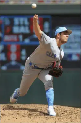  ?? ANDY CLAYTON-KING — ASSOCIATED PRESS ?? Trevor Bauer pitches to the Twins during the seventh inning on June 18.