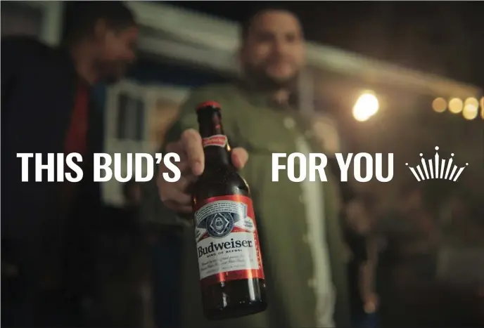  ?? BUDWEISER VIA AP ?? This photo provided by Budweiser shows a scene from Budweiser’s 2023 Super Bowl NFL football ad. Broadcaste­r Fox says it has sold out all of its Super Bowl LVII ad space as of the end of January. The big game between the Kansas City Chiefs and the Philadelph­ia Eagles takes place on Sunday.