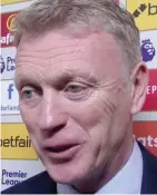  ??  ?? Apology: Manager David Moyes