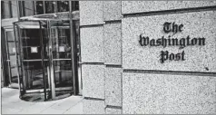  ?? ERIC BARADAT/GETTY-AFP ?? The Washington Post revealed itself with a headline it later apologized for.