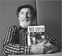  ?? Canadian Press photo ?? Canadian actor Steve Smith, also known as Red Green, poses for a photograph in Toronto where he was promoting his new book called “The Woulda Coulda Shoulda Guide to Canadian Inventions.”