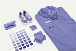  ?? PANTONE/TNS ?? Very Peri (17-3938) is a periwinkle shade that’s easy on the eyes, but represents courage and inventiven­ess, according to Pantone.