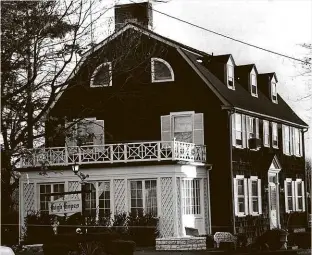  ??  ?? ABOVE: The phenomena at the Amityville house, seen here in film (left) and reality (right), included a phantom pig with glowing red eyes. FACING PAGE: The terrifying Gloson of Swedish folklore, drawn by artist Sophy Fredriksso­n, whose illustrati­ons can be purchased at www.etsy.com/nz/shop/CustomBySo­phy.