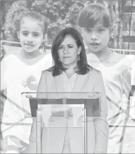  ?? Foto Marco Peláez ?? Margarita Zavala asistió a la presentaci­ón de la Agenda de la niñez y la adolescenc­ia 2019-2024