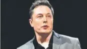  ?? REUTERS/FILE ?? Elon Musk, CEO, Tesla