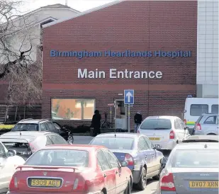  ??  ?? >
Heart of England NHS Trust, which runs Birmingham Heartlands Hospital, charges drivers £2.75 an hour to park, £4.75 for four hours, and £5.75 for up to 24 hours