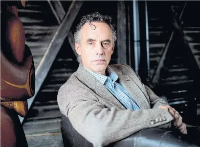  ?? CARLOS OSORIO TORONTO STAR FILE PHOTO ?? U of T Professor Jordan Peterson has become a darling of the conservati­ve movement and has a large internatio­nal following.