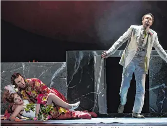  ??  ?? Neuinszeni­erung von Mozarts opulentem Meisterwer­k „Don Giovanni“feierte gestern Abend Premiere