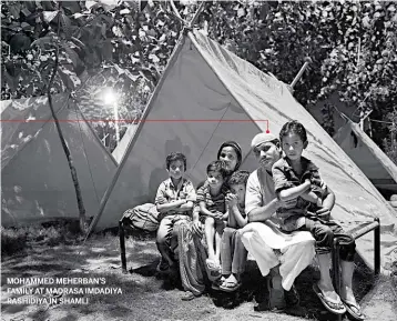  ?? M ZHAZO/
www.indiatoday­images.com ?? MOHAMMED MEHERBAN’S FAMILY AT MADRASA IMDADIYA RASHIDIYA IN SHAMLI