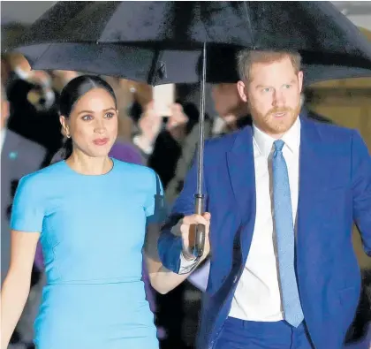  ?? Photo / AP ?? Harry and Meghan, the Duke and Duchess of Sussex, lost a child earlier this year.