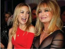  ?? PICTURE: AP ?? BEHOLDER: With some parents and children such as actresses Goldie Hawn, 71, and Kate Hudson, 38, the resemblanc­e is striking.