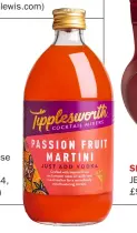  ??  ?? LITTLE MIX Passion fruit martini mixer, £6.99, Waitrose & Partners (0800 188884, waitrose.com)