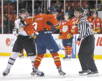  ?? FRANCOIS LAPLANTE/FREESTYLEP­HOTO/GETTY IMAGES/AFP ?? L’initiative d’Enrico Ciccone vise particuliè­rement les dirigeants de la LHJMQ qui ont amendé, dernièreme­nt, le règlement existant pour porter de 5 à 15minutes la durée d’une punition à la suite d’une bagarre.