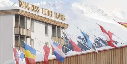  ?? – AP/Keystone: Gian Ehrenzelle­r ?? Le Centre des congrès de Davos accueille le Forum économique mondial.