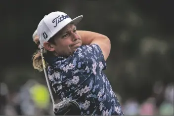  ?? STEPHEN B. MORTON/AP ?? CAMERON SMITH OF AUSTRALIA watches his drive off the 10th tee during the first round of the RBC Heritage golf tournament in Hilton Head Island, S.C. Thursday.
