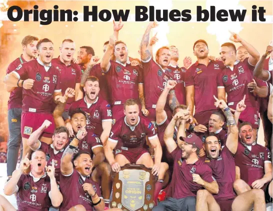  ?? Photo / Getty Images ?? The Queensland team had been dubbed the weakest in decades before they beat NSW 2-1 in the State of Origin.