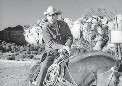  ?? COLUMBIA PICTURES ?? Glenn Ford saddles up for the original, 1957 version of “3:10 To Yuma,” which was shot all over Arizona.