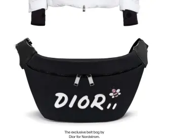  ??  ?? The exclusive belt bag byDior for Nordstrom.