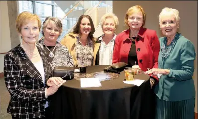  ??  ?? Myra Hyde, Jan Moore, Billie Heflin, Sandra Case, Linda Evans and Connie Reinhardt