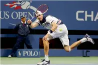  ?? AP ?? John Isner up against Mischa Zverev of Germany. —