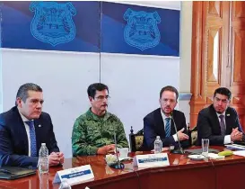  ?? ESPECIAL ?? Reunión semanal de la estrategia “Todos por la Seguridad”.