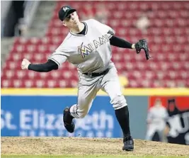  ?? JOE ROBBINS/GETTY IMAGES ?? Marlins reliever Brad Ziegler said he’s been hammered on Twitter after a bad performanc­e by him costs daily fantasy sports users money.