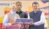  ?? HT FILE ?? PM Narendra Modi with then CM Devendra Fadnavis at the inaugurati­on of the three Metro lines in September 2019.