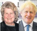  ??  ?? CONSPIRACY Was Sandi Toksvig really Boris Johnson’s love child?