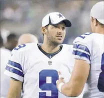  ??  ?? Tony Romo: 14-year veteran with Dallas.